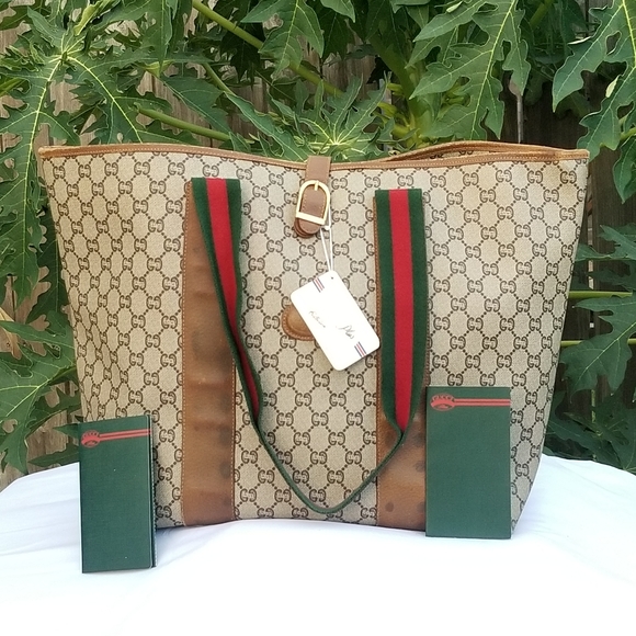 Vintage Gucci plus large tote handbag - Picture 1 of 16